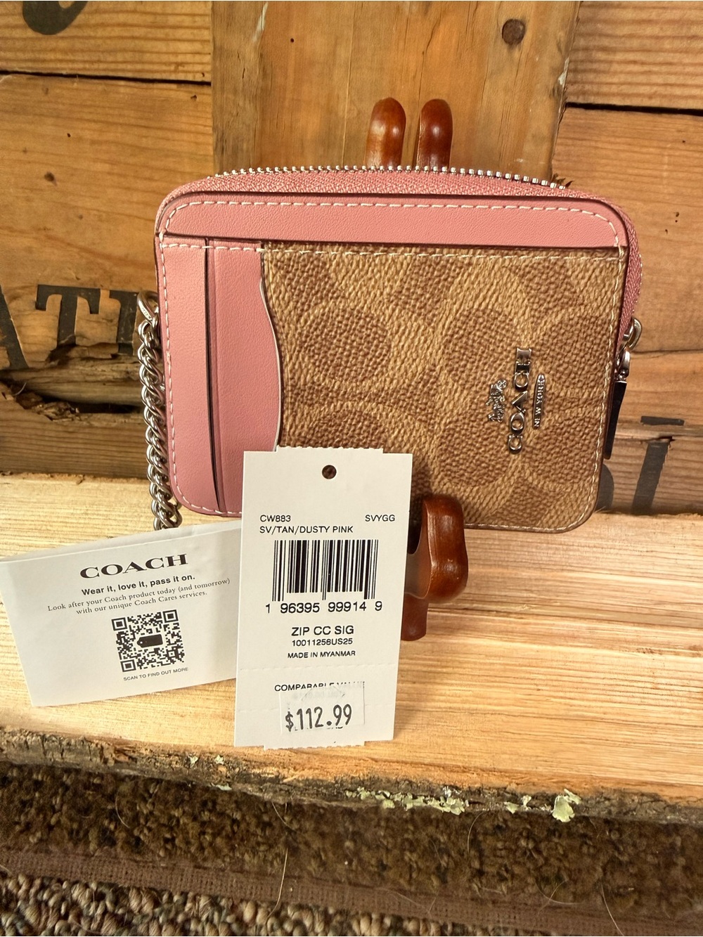Coach Zip Signature Card Case